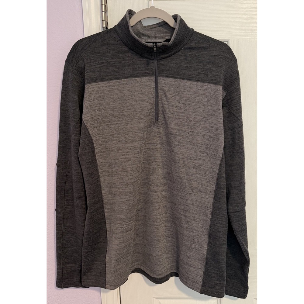 Kuhl Ryzer 1/4 Zip Sweater Mens Large‎ Gray Performance Pullover Style 3112 EUC